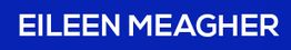 Text "EILEEN MEAGHER" in white on a blue background.