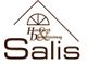 Logo mit Text: "Handwerk & Dienstleistung Salis", Dachsymbol mit Rundfenster darüber.