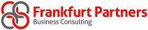 Logo von Frankfurt Partners, Business Consulting, mit ineinander greifenden Kreisen.