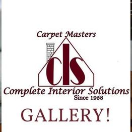 Logo with "Carpet Masters Complete Interior Solutions Since 1958 GALLERY!"