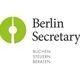 Grünes Logo von Berlin Secretary mit Text: Buchen, Steuern, Beraten.