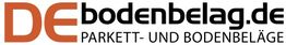 DEbodenbelag.de-Logo mit Schriftzug "Parkett- und Bodenbeläge".