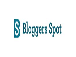 Logo with the letter "B" and the text "Bloggers Spot" in teal.