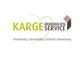 Logo von Karge Immobilien Service mit Text: Vermietung, Verwaltung, Verkauf, Bewertung.