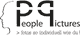 Logo mit Silhouette und Text: "People Pictures - Fotos so individuell wie du!"