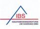 Logo der IBS Industriebodenbeschichtungs und Sanierungs GmbH mit blauer Linie und rotem Text.