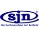 Blaues "sjn"-Logo mit Slogan: "Die Suchmaschine der Technik".
