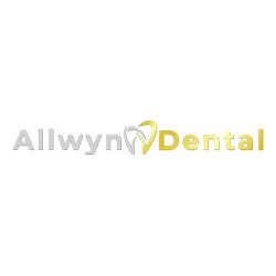 Logo with "Allwyn Dental" and a tooth icon between the words.