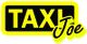 Schwarz-gelbes Logo mit dem Text "TAXI Joe".