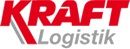 Logo mit rotem Schriftzug "KRAFT" und grauem "Logistik" darunter.
