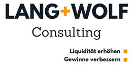 "Logo von Lang+Wolf Consulting, Text: Liquidität erhöhen, Gewinne verbessern."