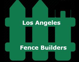 Green fence graphic with "Los Angeles Fence Builders" text.
