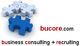 Drei Puzzleteile und der Text "bucore.com, business consulting + recruiting".