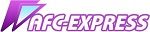 Purple AFC Express logo with a geometric design on the left.