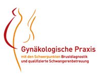 Logo der Gynäkologischen Praxis mit Fokus auf Brustdiagnostik und qualifizierte Schwangerenbetreuung.