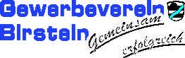 Logo des Gewerbevereins Birstein mit dem Text "Gemeinsam erfolgreich".