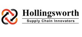 Logo with interlocking arrows and text: "Hollingsworth Supply Chain Innovators."