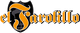 Logotipo de "el Farolillo" con fuente gótica y farol dentro de un escudo negro.