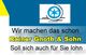 Logo mit Recycling-Symbol und Text: "Wir machen das schon. Rainer Gnoth & Sohn Soll sich auch..."