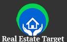 Logo with hands holding a house, titled "Real Estate Target".
