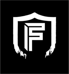 Ein weißes "F" vor einem stilisierten Schild auf schwarzem Hintergrund.