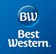 Blue circular logo with "BW" above the text "Best Western" on a blue background.