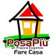 Logo raffigurante una casa stilizzata con il testo "PosaPiù Di Piazza Eugenio Fare Casa".