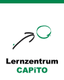 Logo des Lernzentrums CAPITO mit Pfeilsymbol und grünem Akzent.