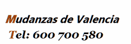 Texto: "Mudanzas de Valencia". Teléfono: 600 700 580.