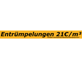 Entrümpelung Berlin 21Euro/cbm