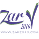 Logo con texto "zar 2010" y sitio web "www.zar2010.com".