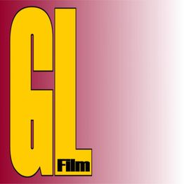 Gelbes Logo mit den Buchstaben "GL" in groß und "Film" in klein auf violettem Hintergrund.