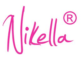 Schriftzug "Nikella" in pink mit eingetragenem Markenzeichen "R".