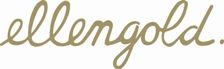 Schriftzug "ellengold." in handschriftlicher, hellbrauner Schrift auf weißem Hintergrund.