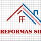 Logo con un dibujo de casa en líneas rojas y azules, texto: "REFORMAS SIL".
