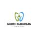 Logo of North Suburban Dental with a stylized tooth in green and blue.