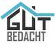 Logo mit Dachsymbol, Text: "Gut Bedacht".