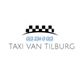 Logo Taxi van Tilburg met zwart-wit geblokte balk en telefoonnummer 013 234 0 013.