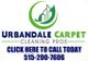 Urbandale Carpet Cleaning Pros logo with phone number 515-200-7606 for service contact.