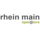 Logo mit Text: "rhein main operators" in Grau und Grün.
