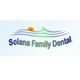 Logo of Solana Family Dental with a sun and wave design above the text.