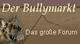 Grafik mit "Der Bullymarkt" und "Das große Forum", Hundekopf links, brauner Hintergrund.