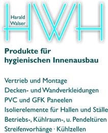 Textlogo für hygienischen Innenausbau, Vertrieb von Isolierelementen und Kühlzellen.