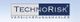 Logo von TechnoRisk Versicherungsmakler, zweifarbig blau und weiß.