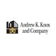 Andrew K. Knox and Company logo with a house and buildings.