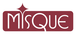 Logo mit der Aufschrift "Mosque" in weißer Schrift auf burgundfarbenem Hintergrund.