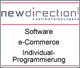 Logo von "newdirection" mit den Worten: Software, e-Commerce, Individual-Programmierung.