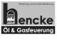 hencke-Logo, Wartung von Öl- und Gasfeuerungen. Grafik mit stilisiertem Ofen.