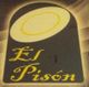 Texto artístico sobre fondo oscuro que dice "El Pisón" con un círculo en la parte superior.