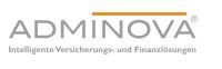 Logo von Adminova mit dem Slogan: "Intelligente Versicherungs- und Finanzlösungen".